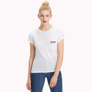 Tommy Hilfiger dámské bílé tričko Easy - XS (113)